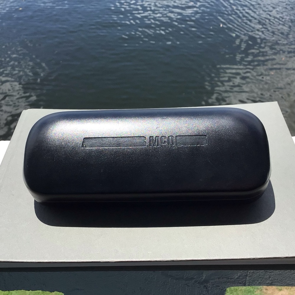 Alexander McQueen Black Hardshell Sunglasses Case